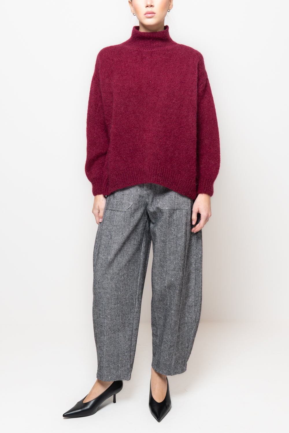 Maglia collo a cratere