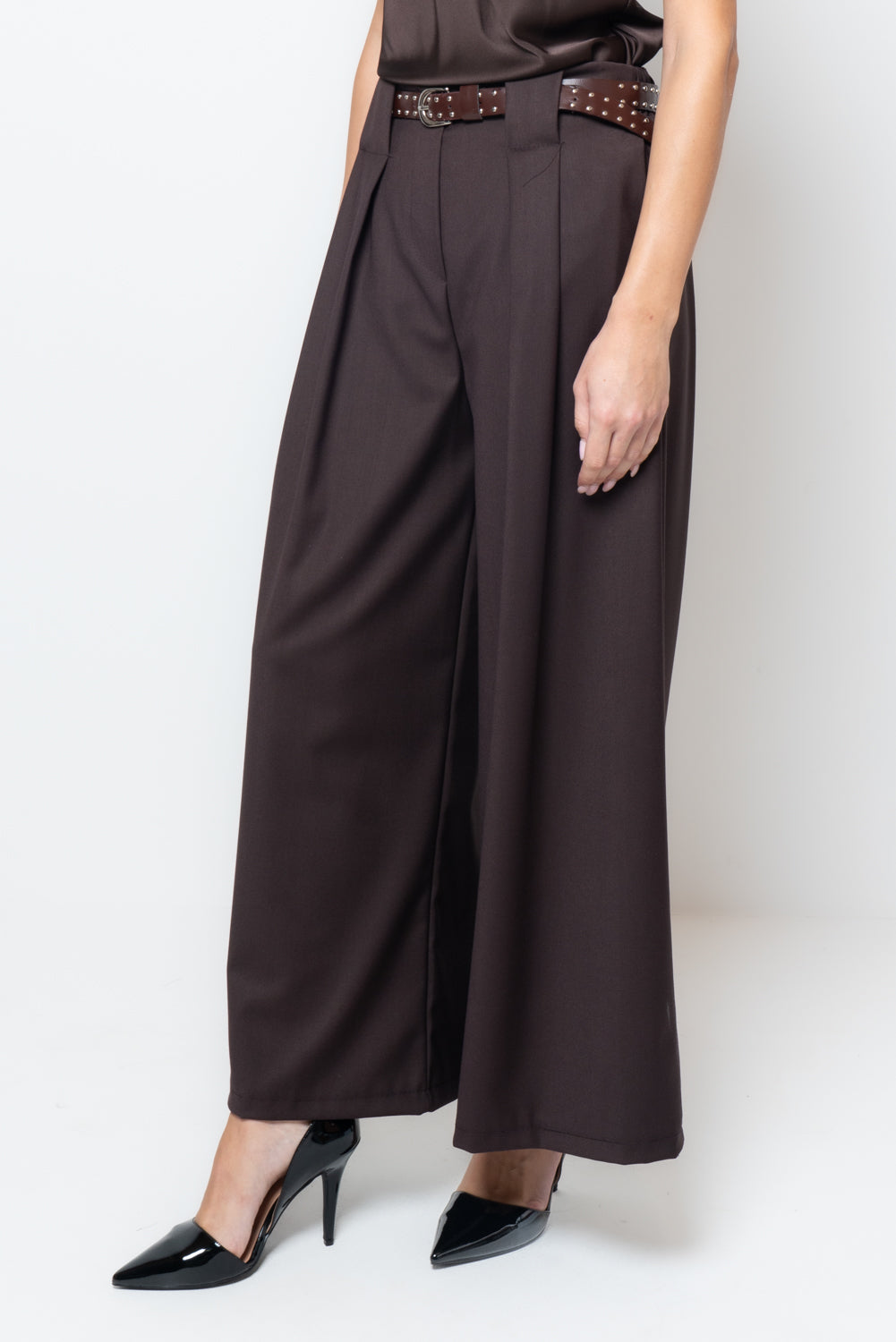 Pantalone palazzo con cannoni