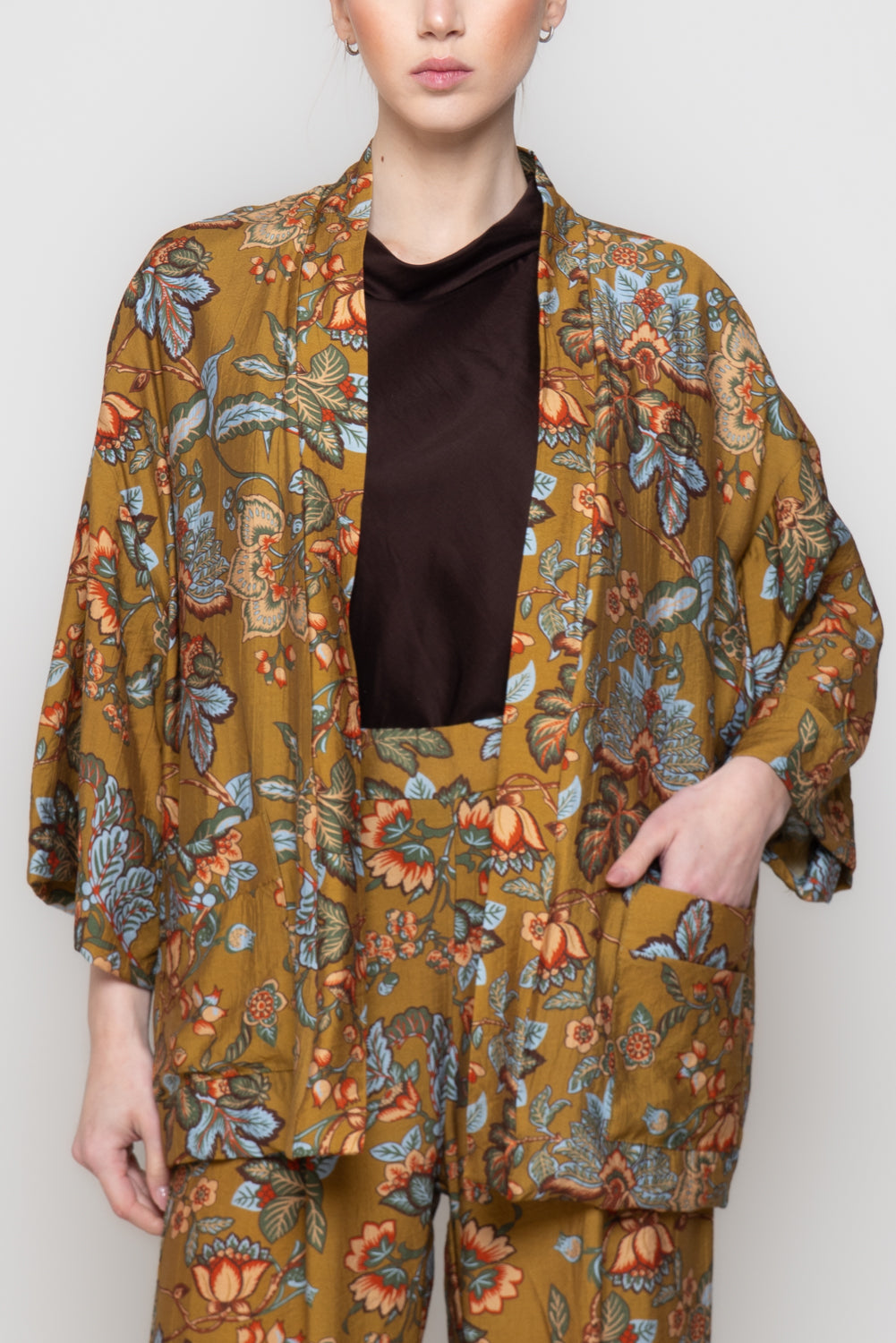 Kimono foderato fantasia