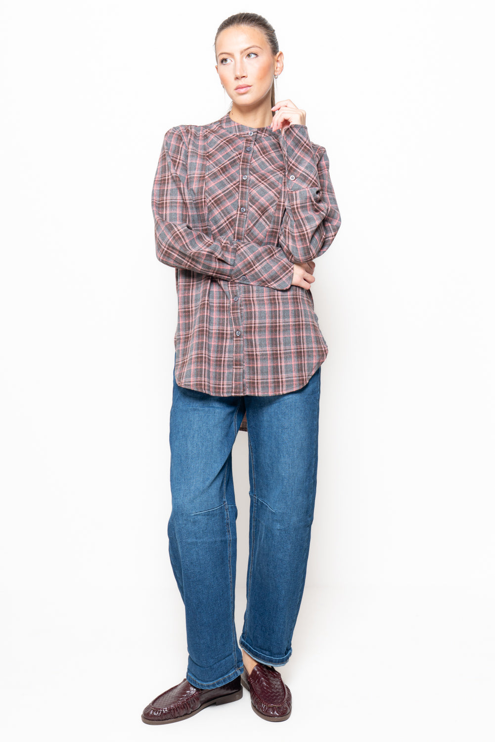 Camicia a quadri in flanella