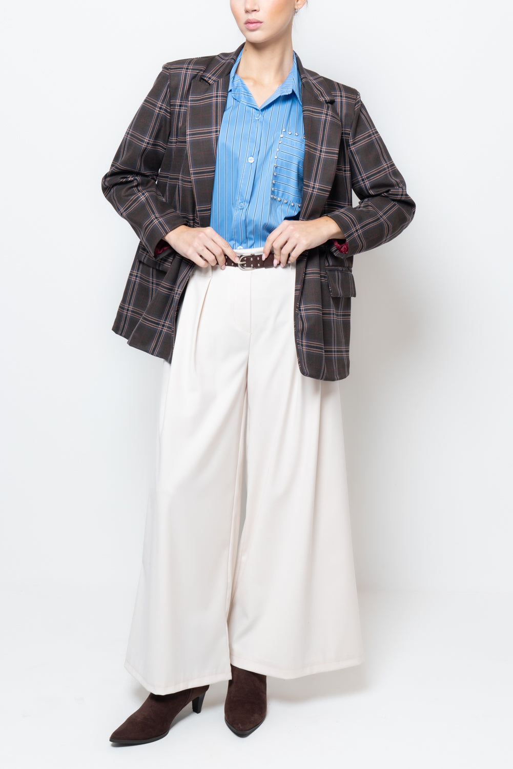 Giacca doppiopetto a quadri