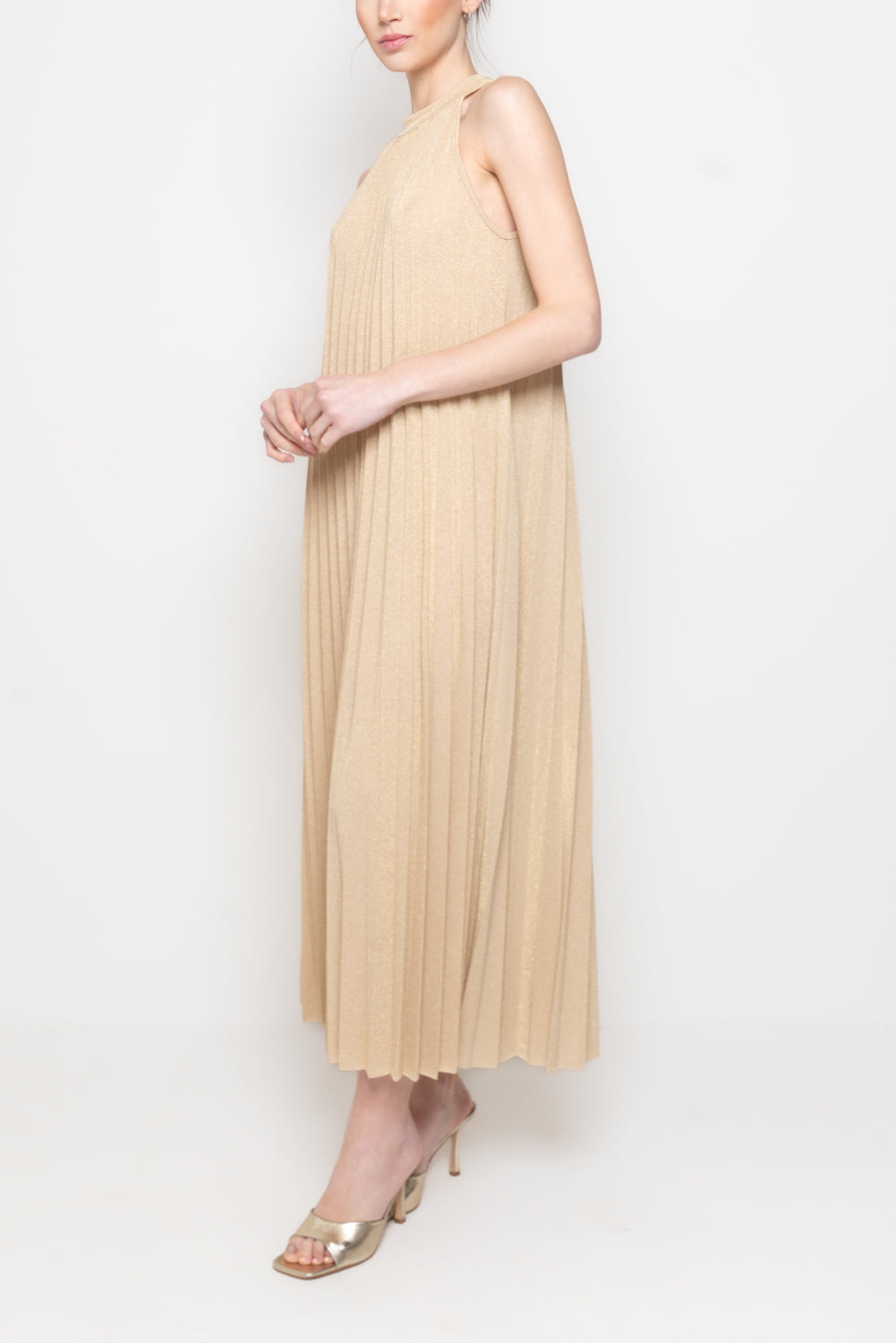 Abito il lurex con Scollo all’Americana