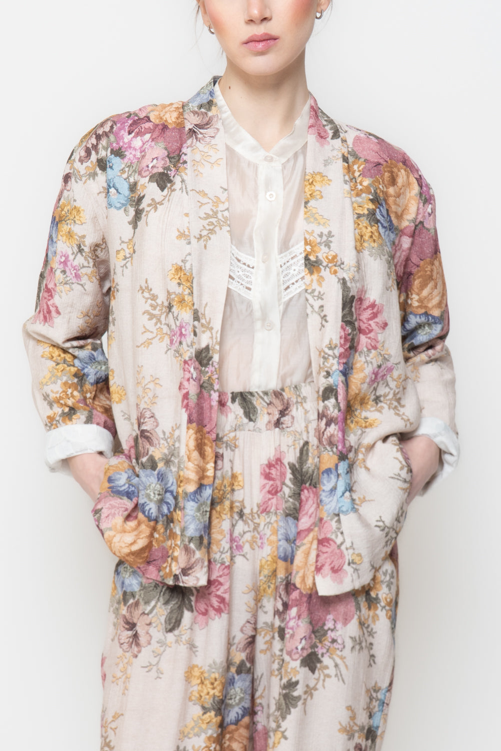 Kimono in fantasia rose