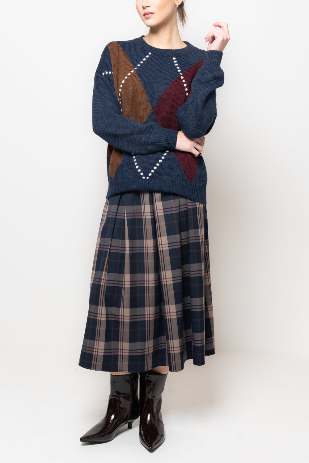 Maglia con doppio rombo