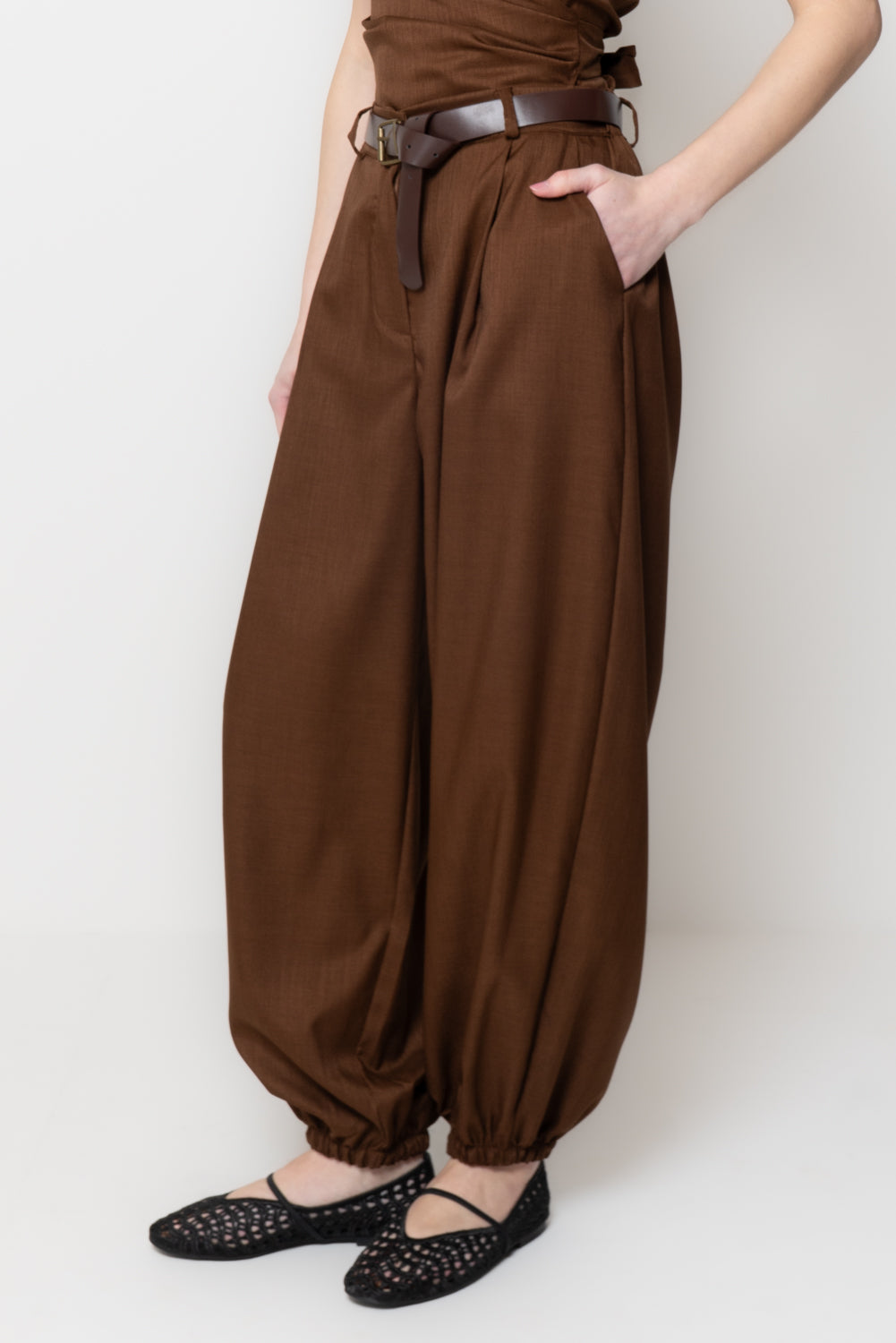 Pantalone modello harem con Cintura