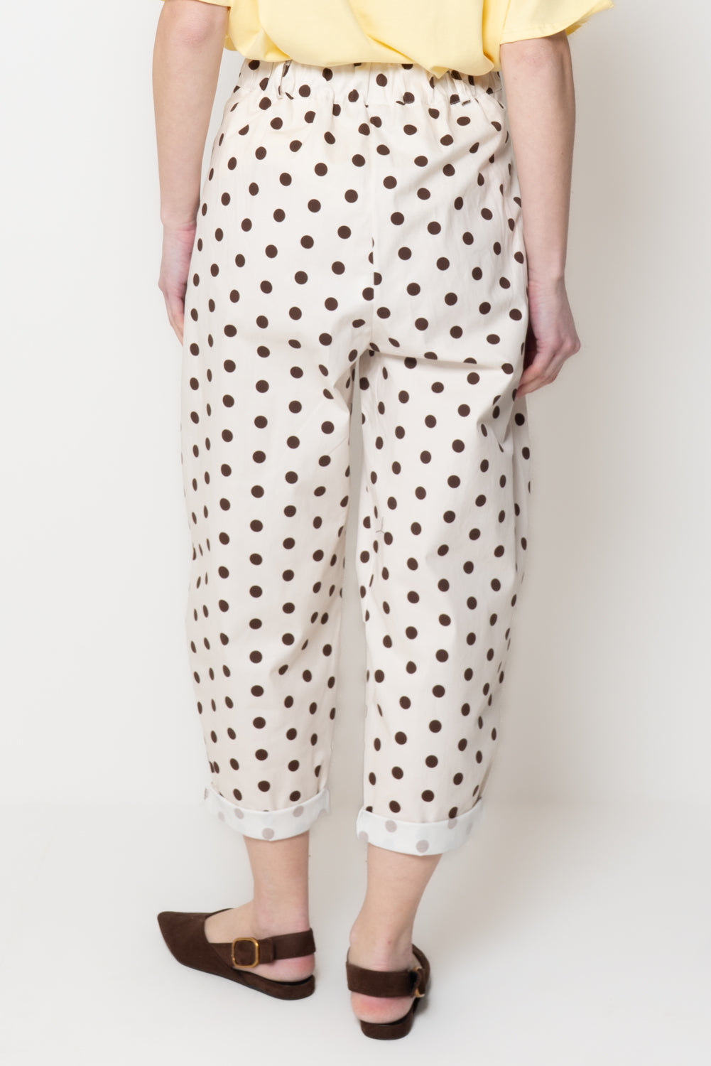 Pantaloni baggy con Stampa a Pois