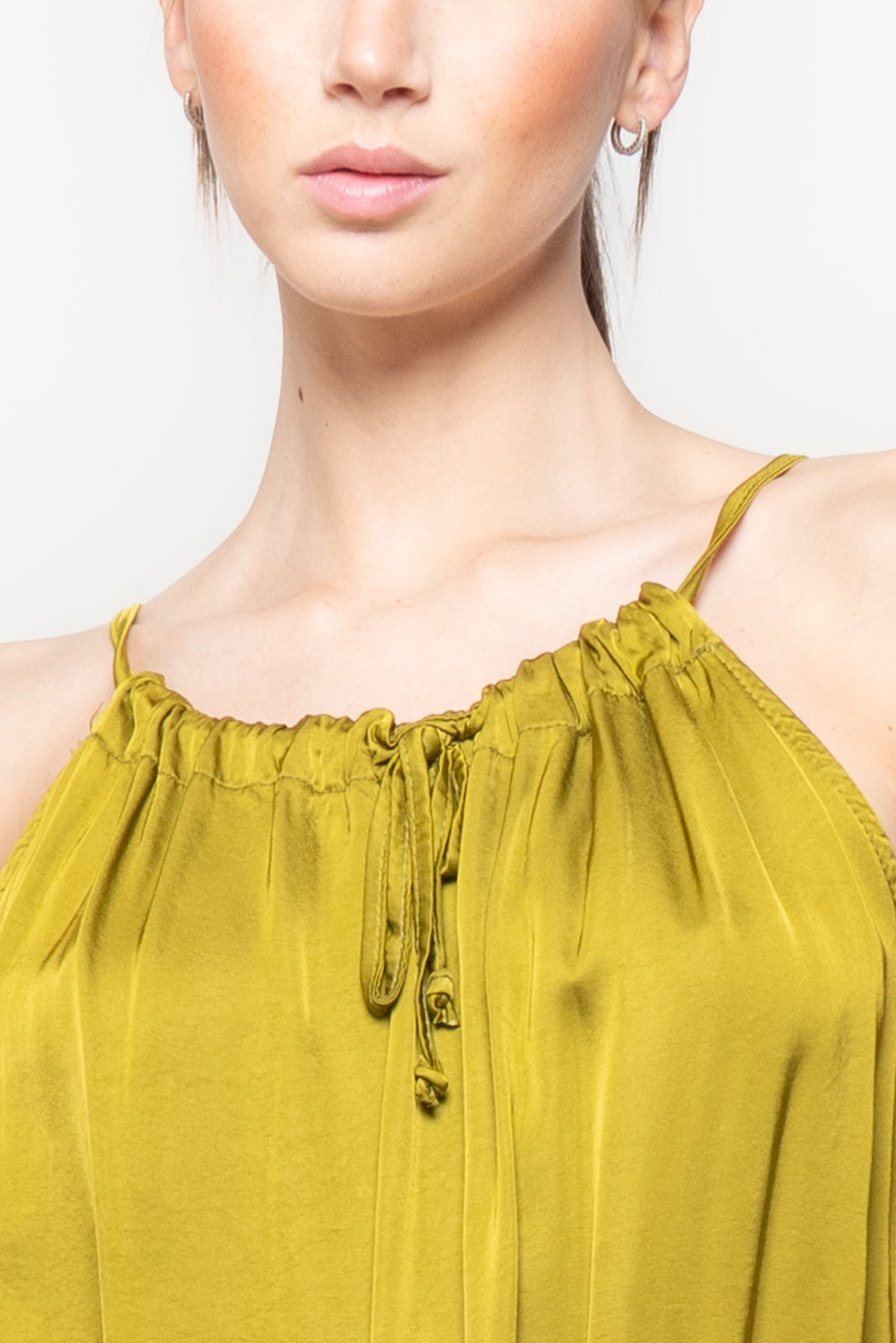 Top Smanicato con Scollo Americano Regolabile