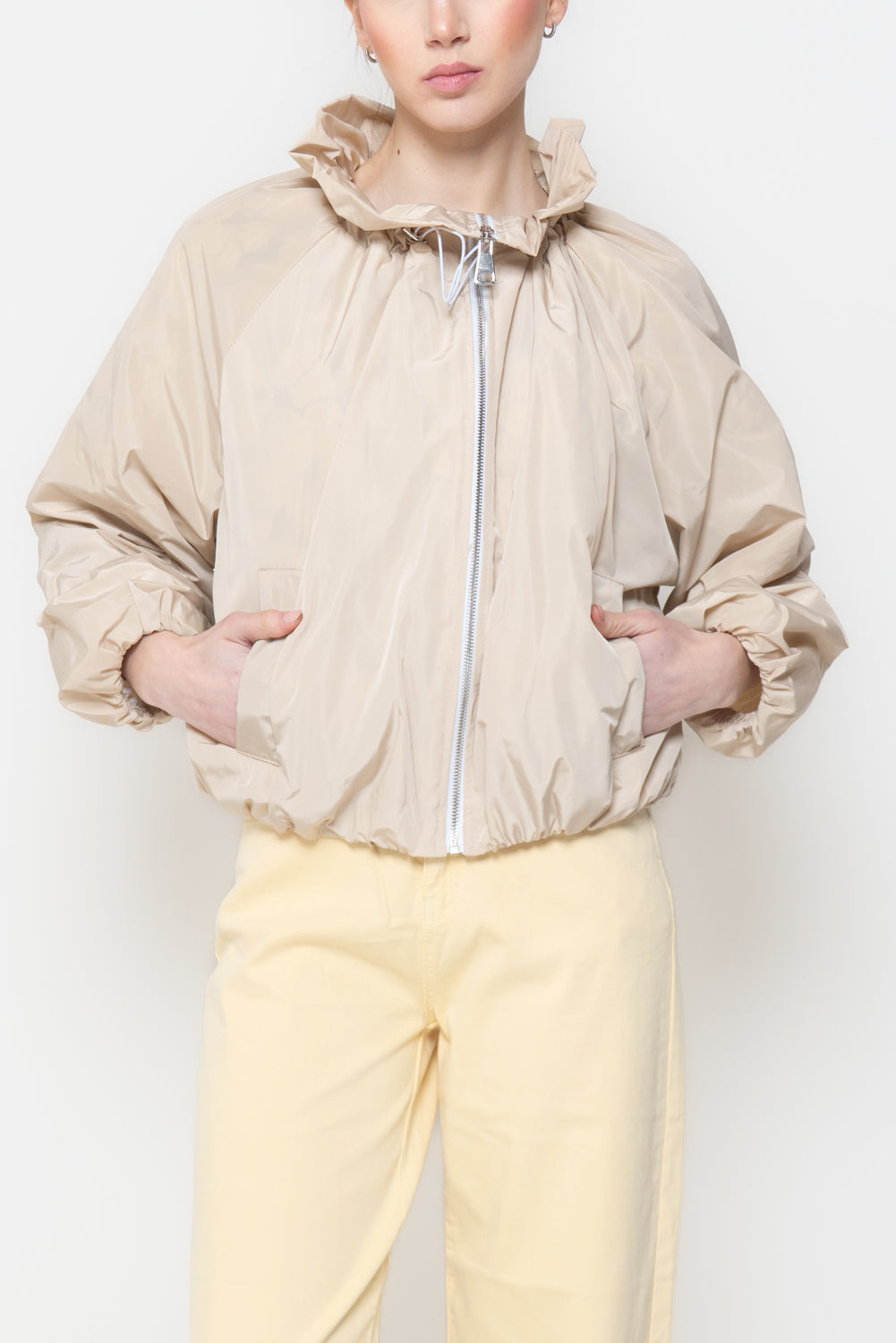 Giacca con Dettagli Arricciati