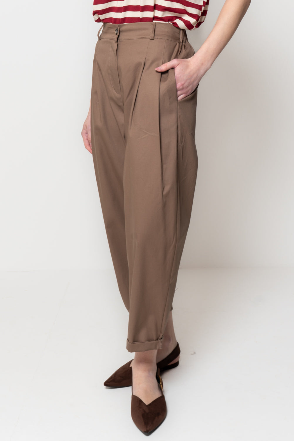 Pantalone in Cotone con Pences