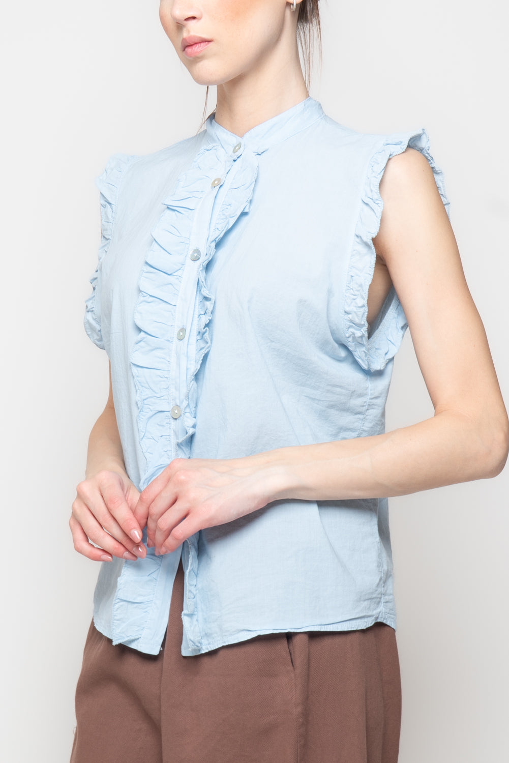 Camicia con rouches