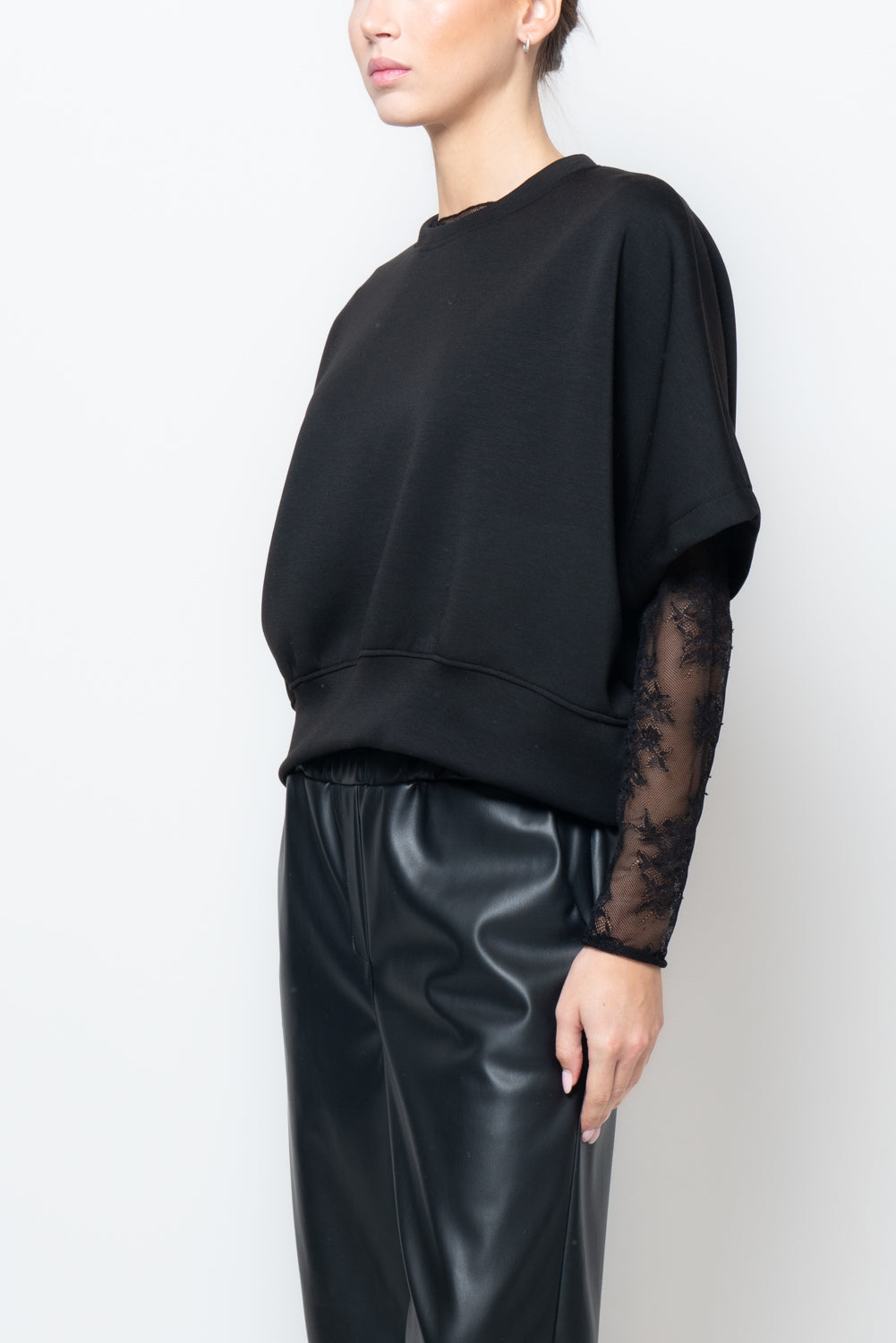 Felpa con manica corta