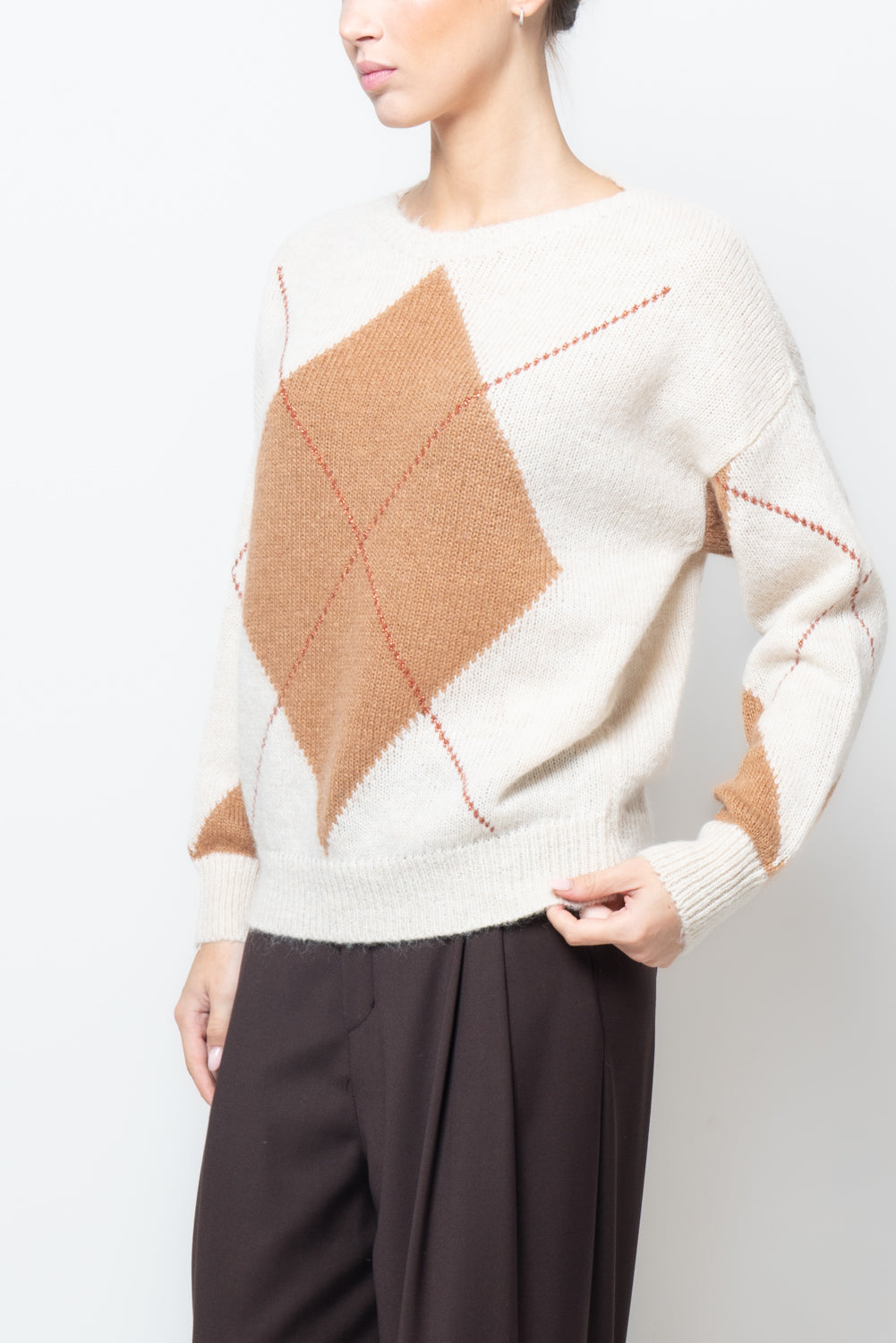 Maglia con motivo a rombo