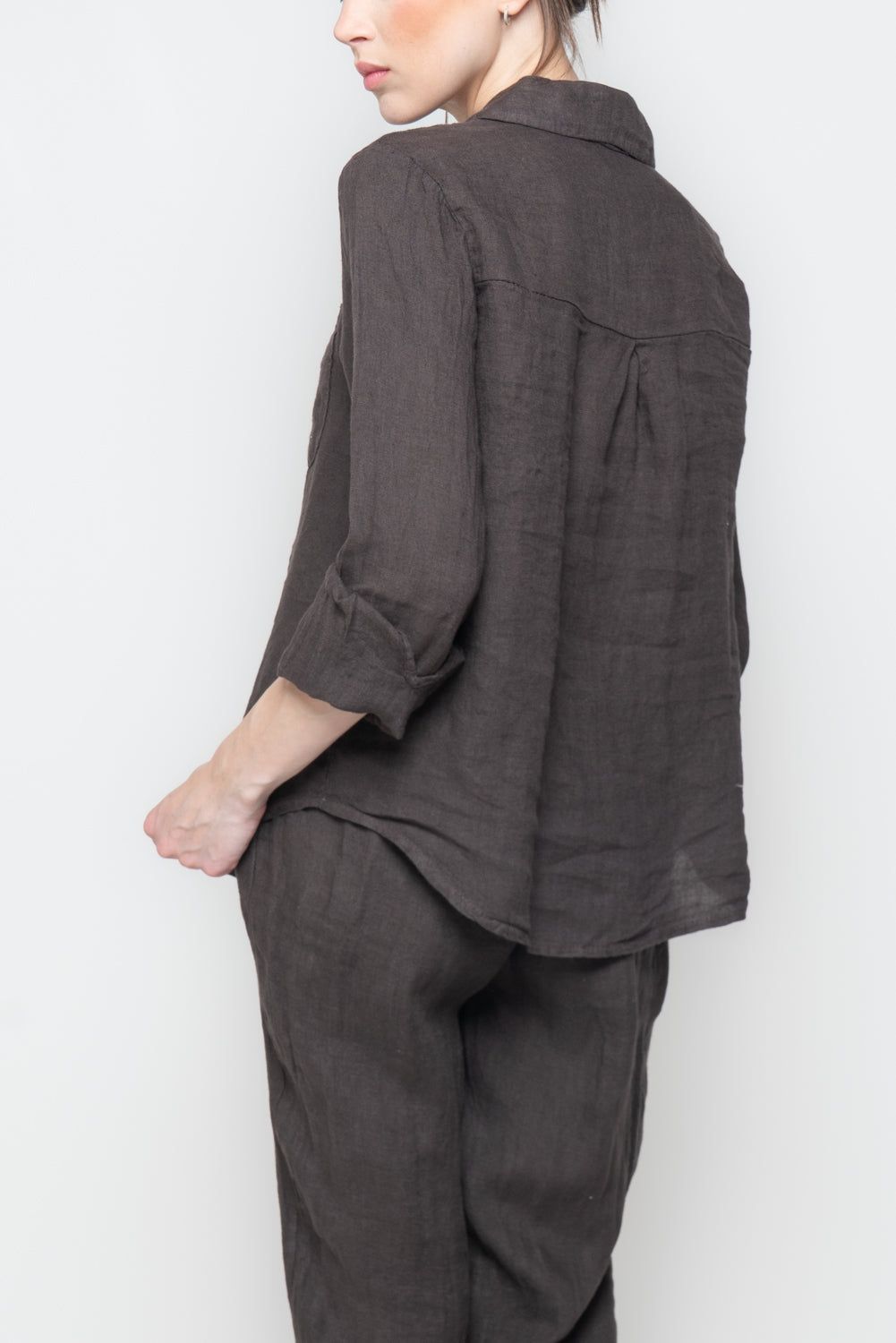 Camicia in Lino con Taschino