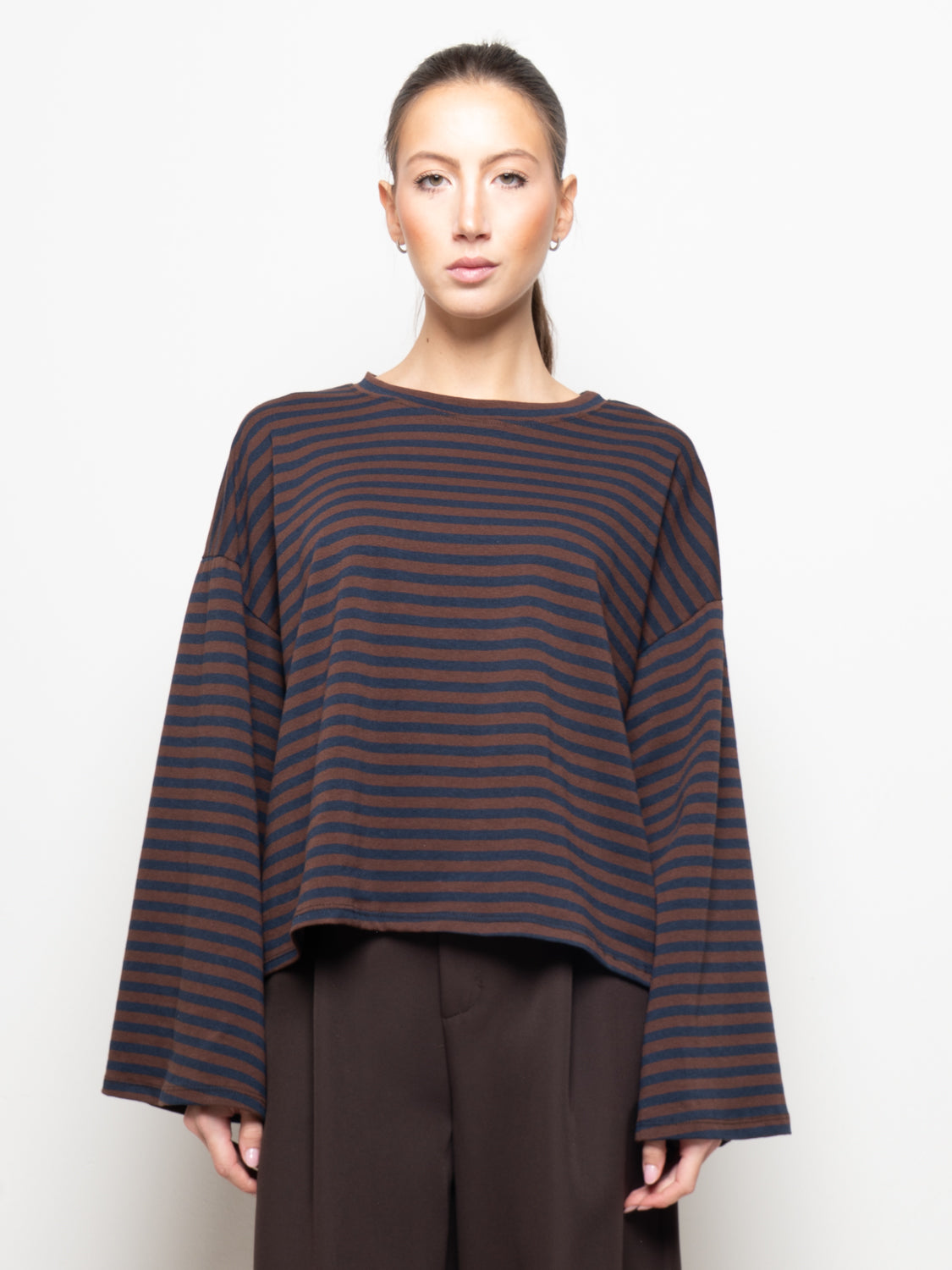 Maglia oversize righe