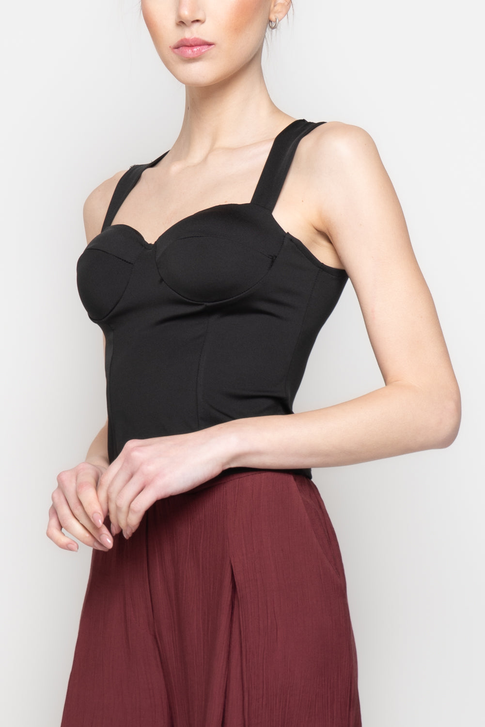 Top Bustier con Coppe Preformate