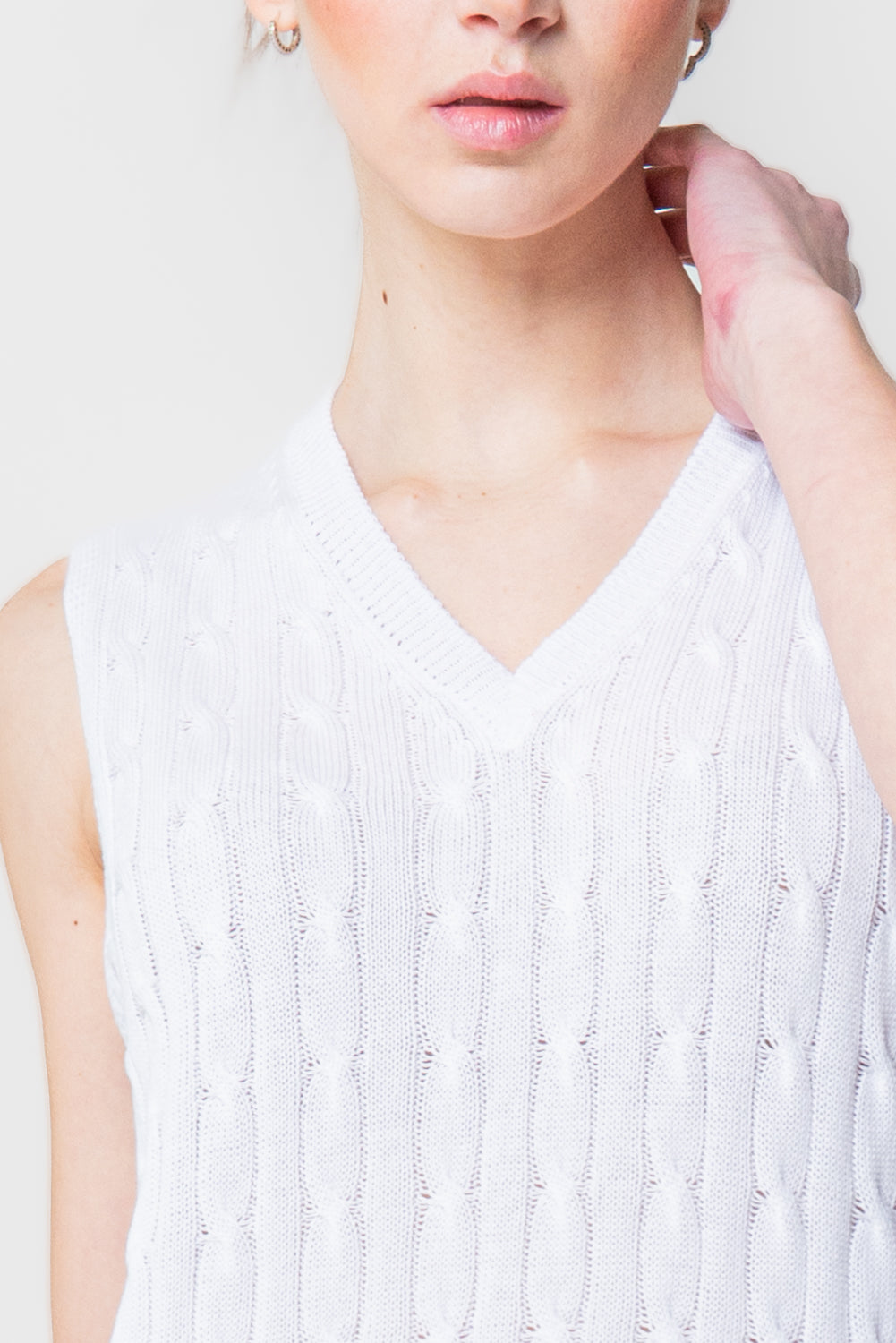 Gilet in Maglia a Trecce