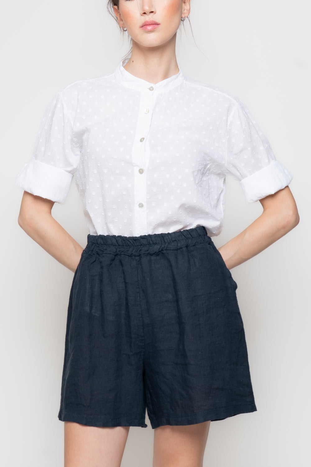 Shorts in 100% Lino