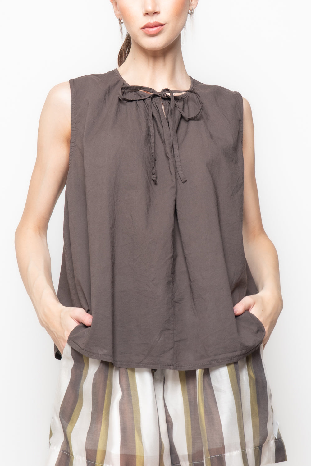 Top Smanicato con Fiocco