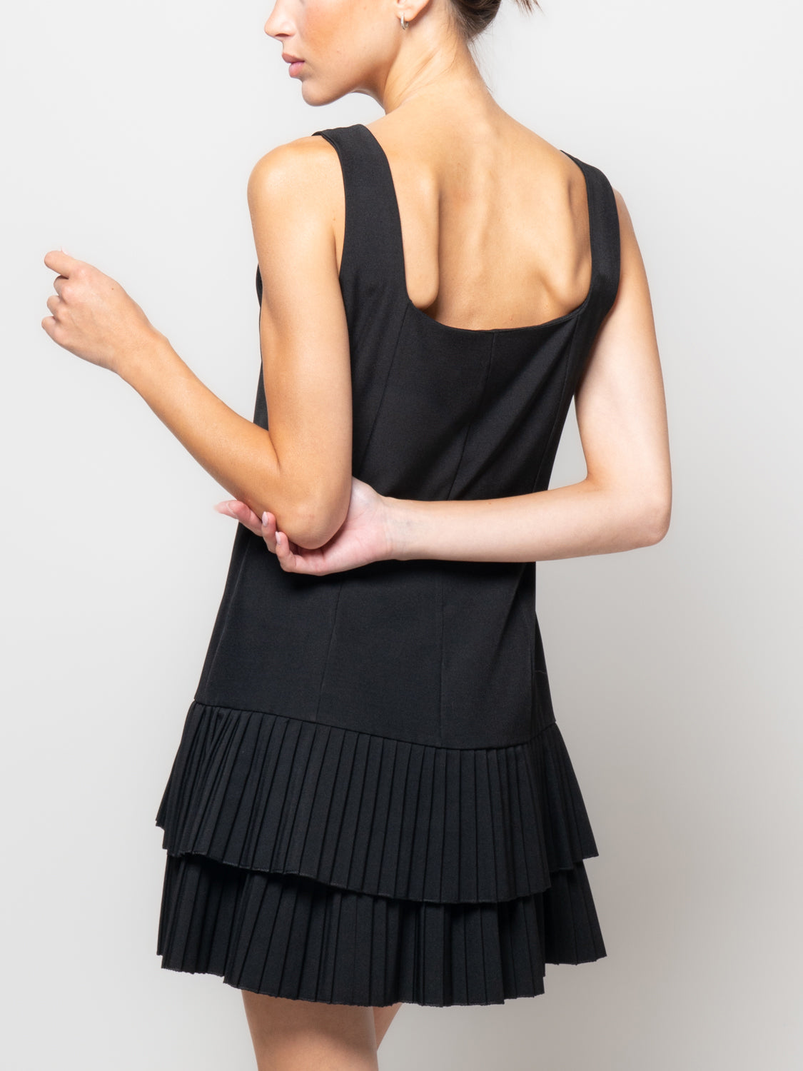 Tubino con balza plissè