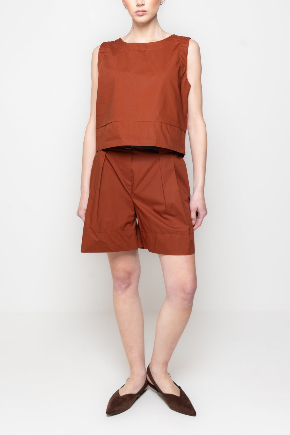 Shorts Svasati con Cintura Coordinata
