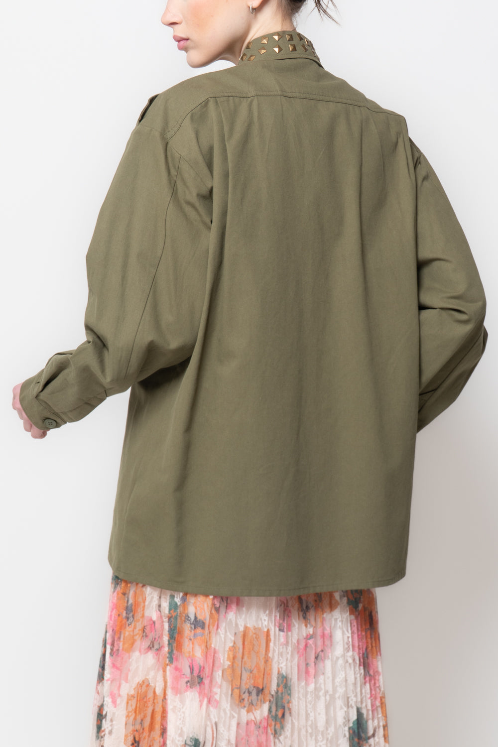 Sahariana Militare con borchie