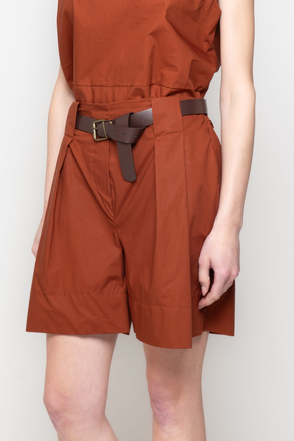 Shorts Svasati con Cintura Coordinata