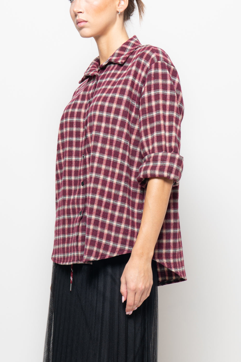 Camicia a quadri in flanella
