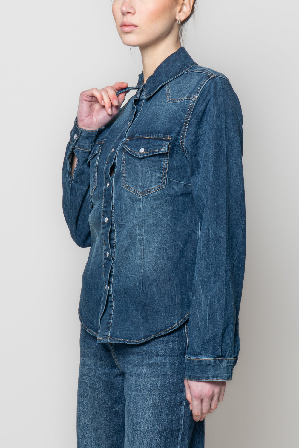 Camiicia di jeans Western