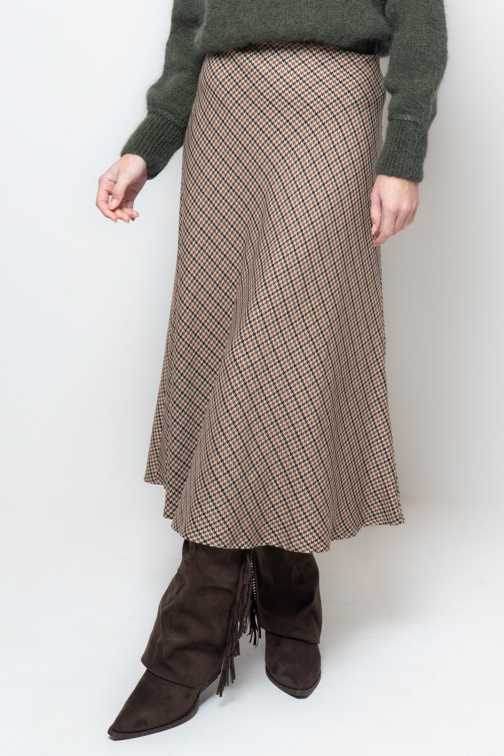 Gonna in pied de poule