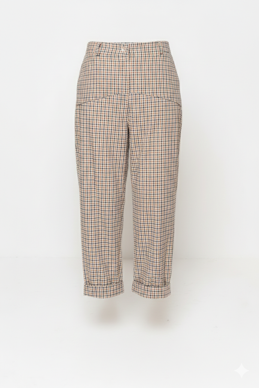 Pantaloni baggy a quadretti