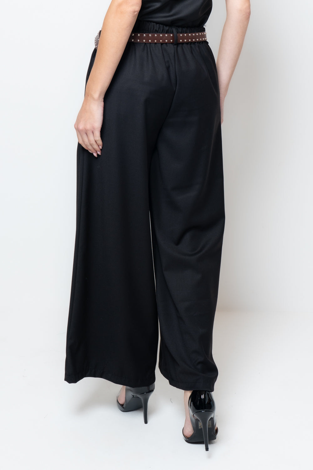 Pantalone palazzo con cannoni