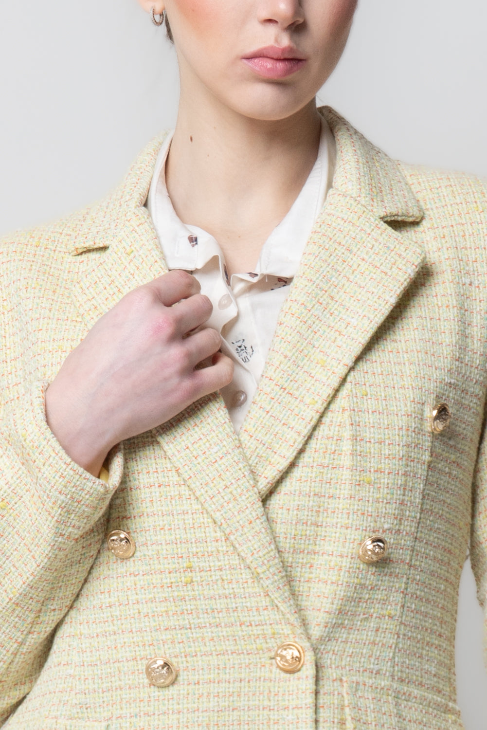 Blazer Doppiopetto Tweed Pastello