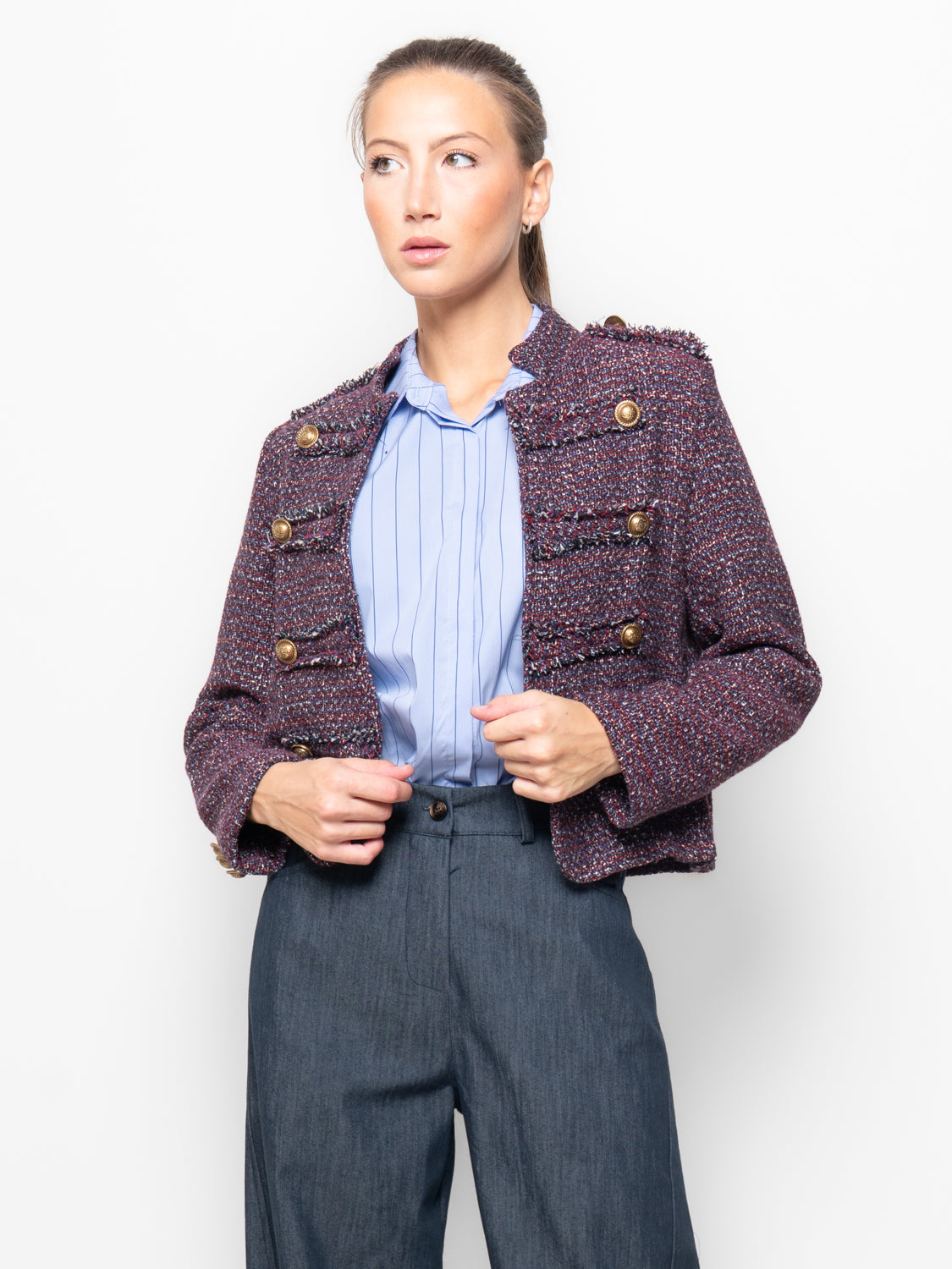 Giacca in tweed in stile Napoleon