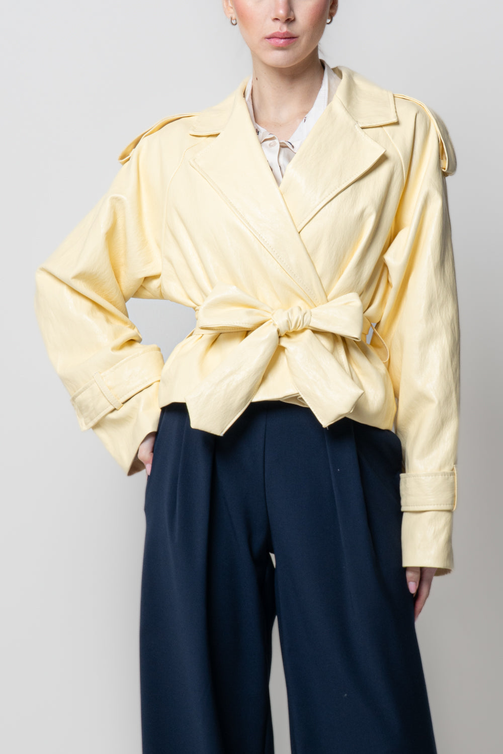 Giacca Trench Cropped