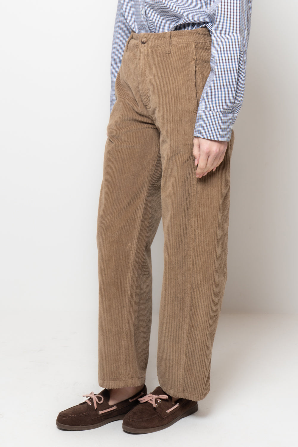 Pantaloni barrel in velluto