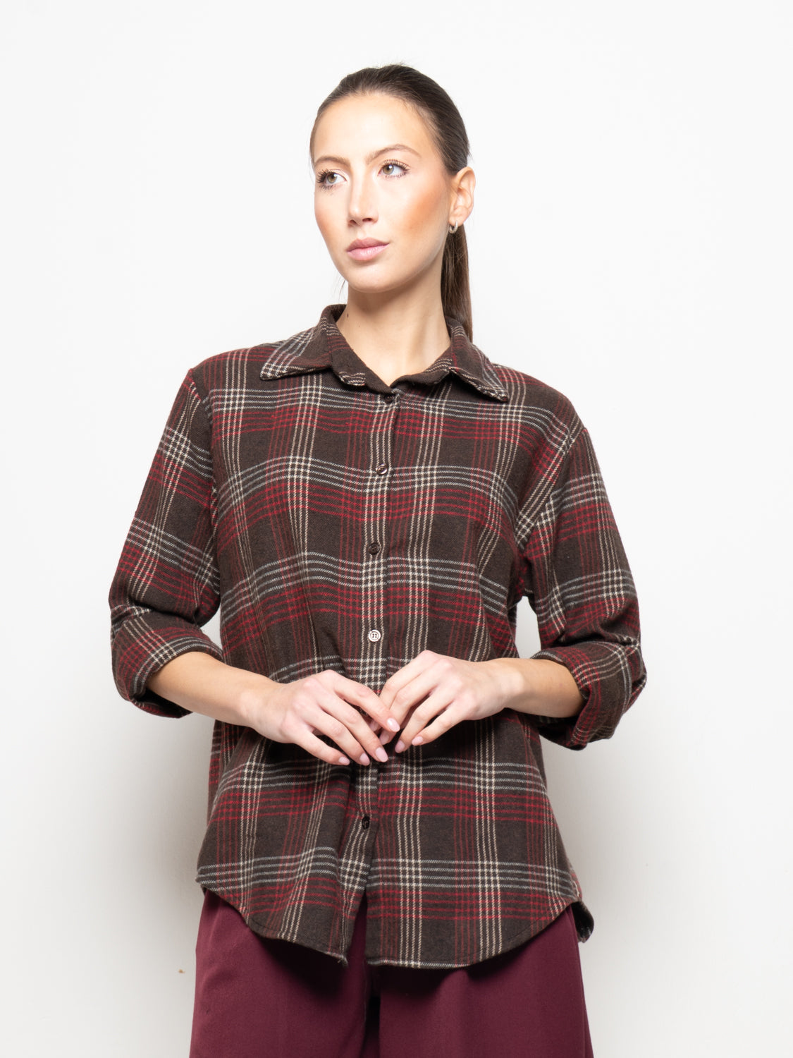 Camicia a quadri flanellata