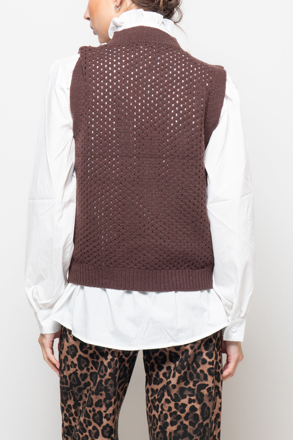 Camicia e gilet con strass