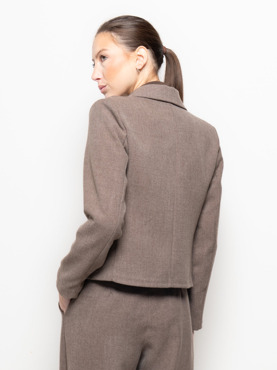 Blazer corto doppiopetto
