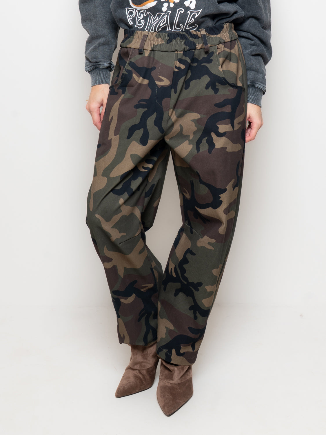 Pantalone jogger mimetico