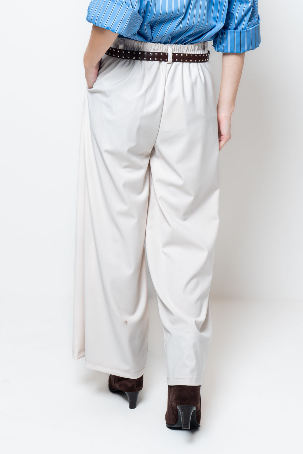 Pantalone palazzo con cannoni