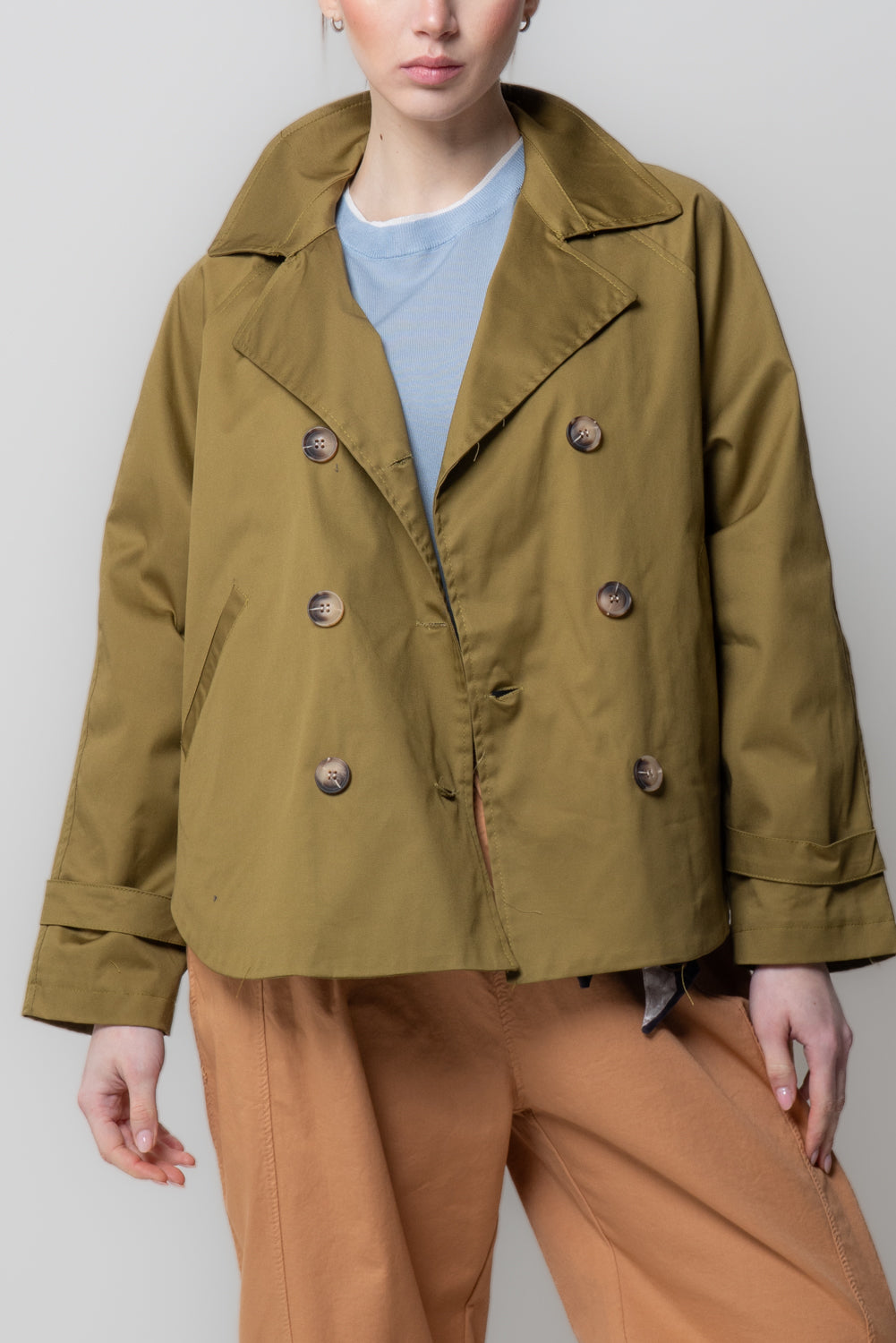 Giacca Cropped Doppiopetto