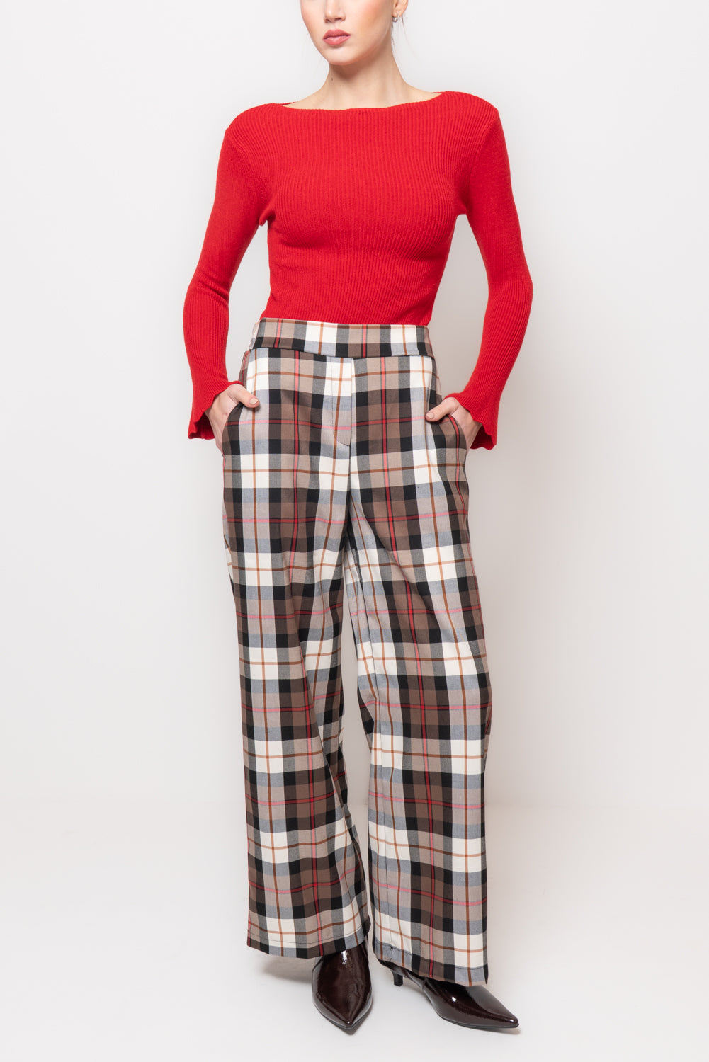 Pantaloni in fantasia tartan