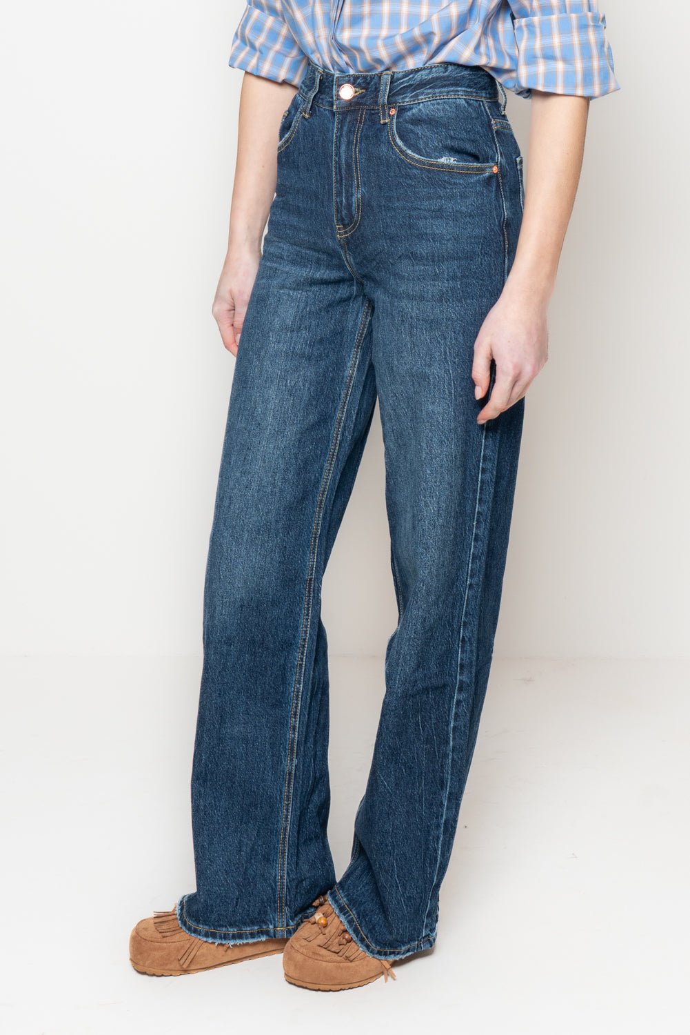 Jeans wide lavaggio scuro