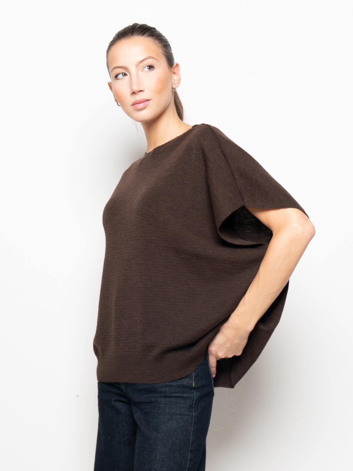 Gilet over misto lana