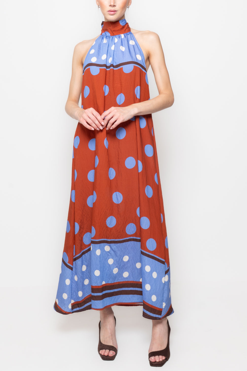 Tuta Intera Lunga Smanicata con Gamba Wide Leg