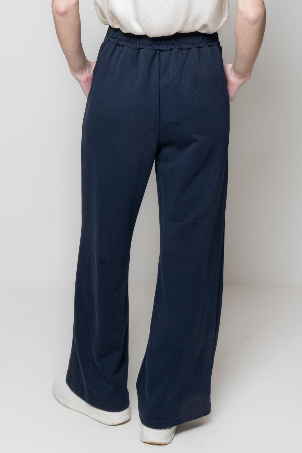 Pantaloni palazzo in felpa