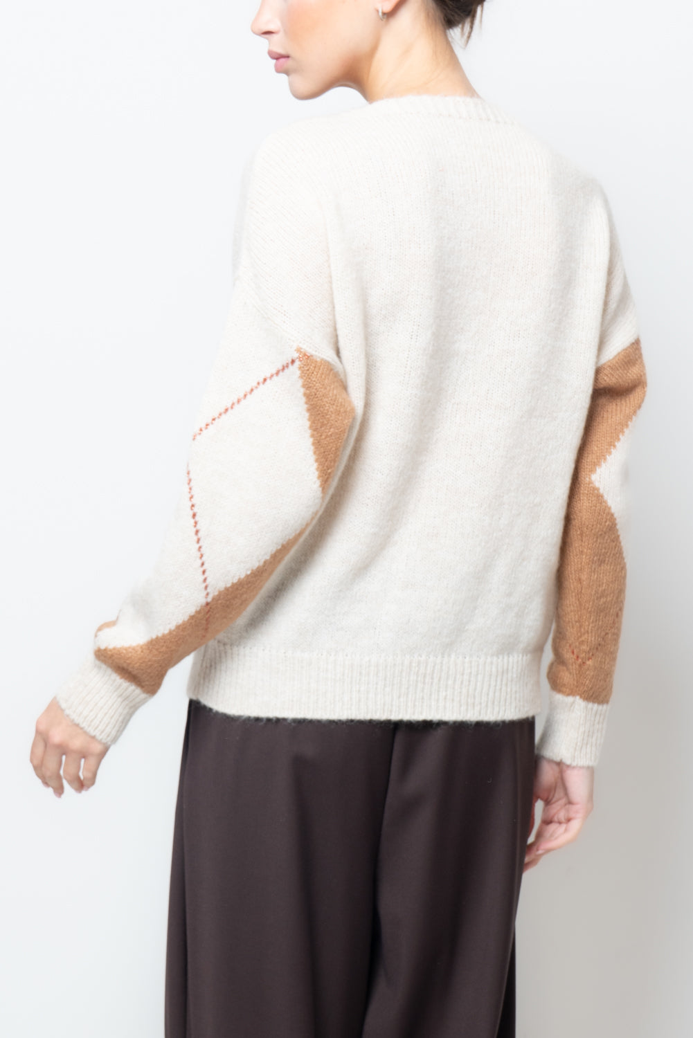 Maglia con motivo a rombo