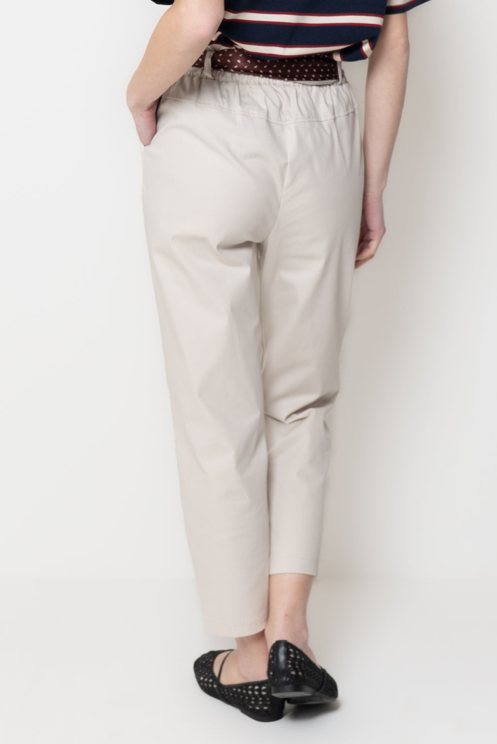 Pantaloni con Cintura Foulard