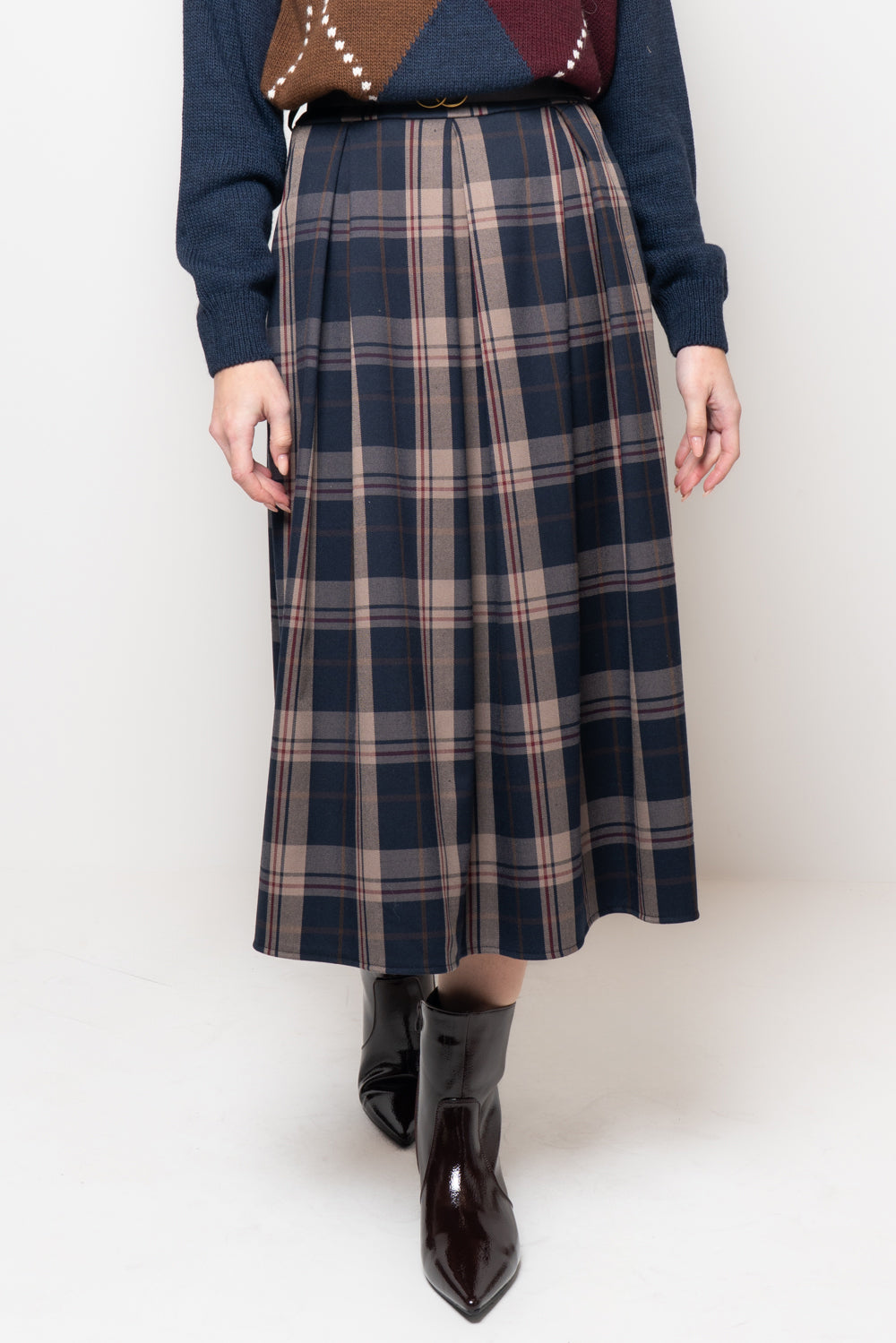 Gonna a quadri con cannoni