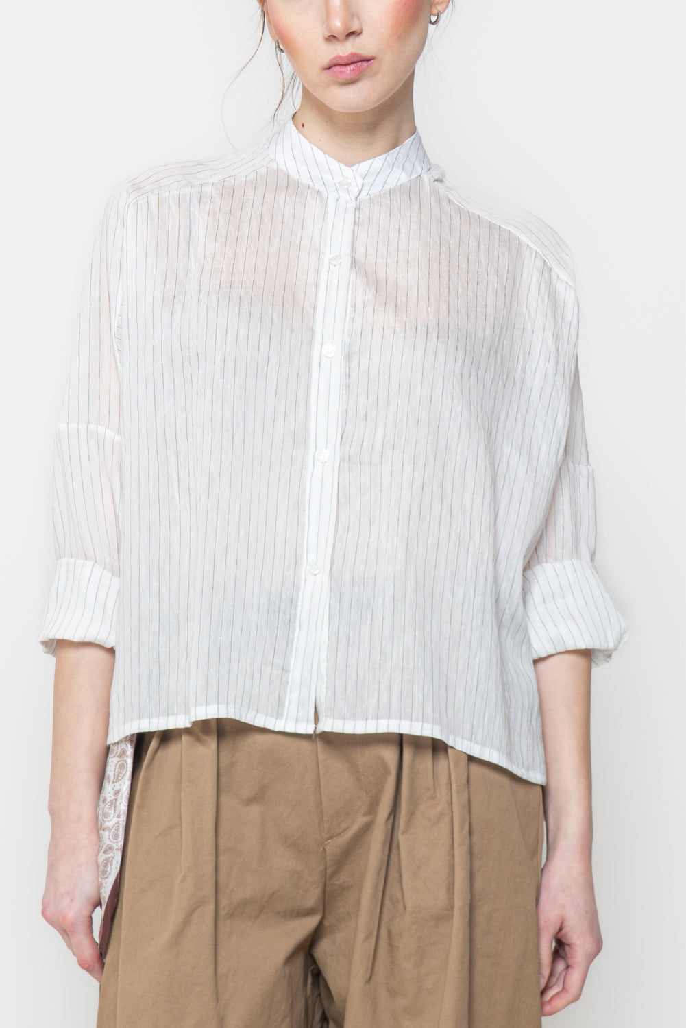 Camicia Gessata Oversize